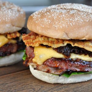 Triple Bacon Cheeseburger